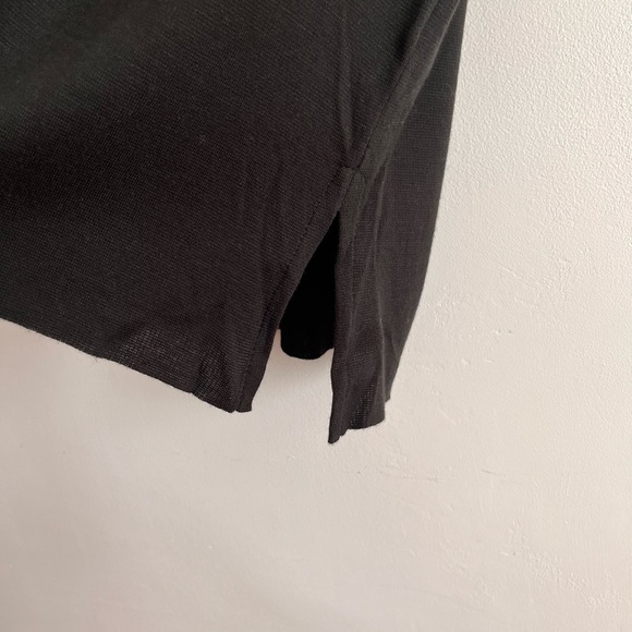 Vintage Karen lessly Black And White 1/2 button Closure Oversize Loose Top - Picture 2 of 6